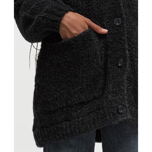 American Vintage Oversize Cardigan in dark grey, size M/L - Picture 7 of 8